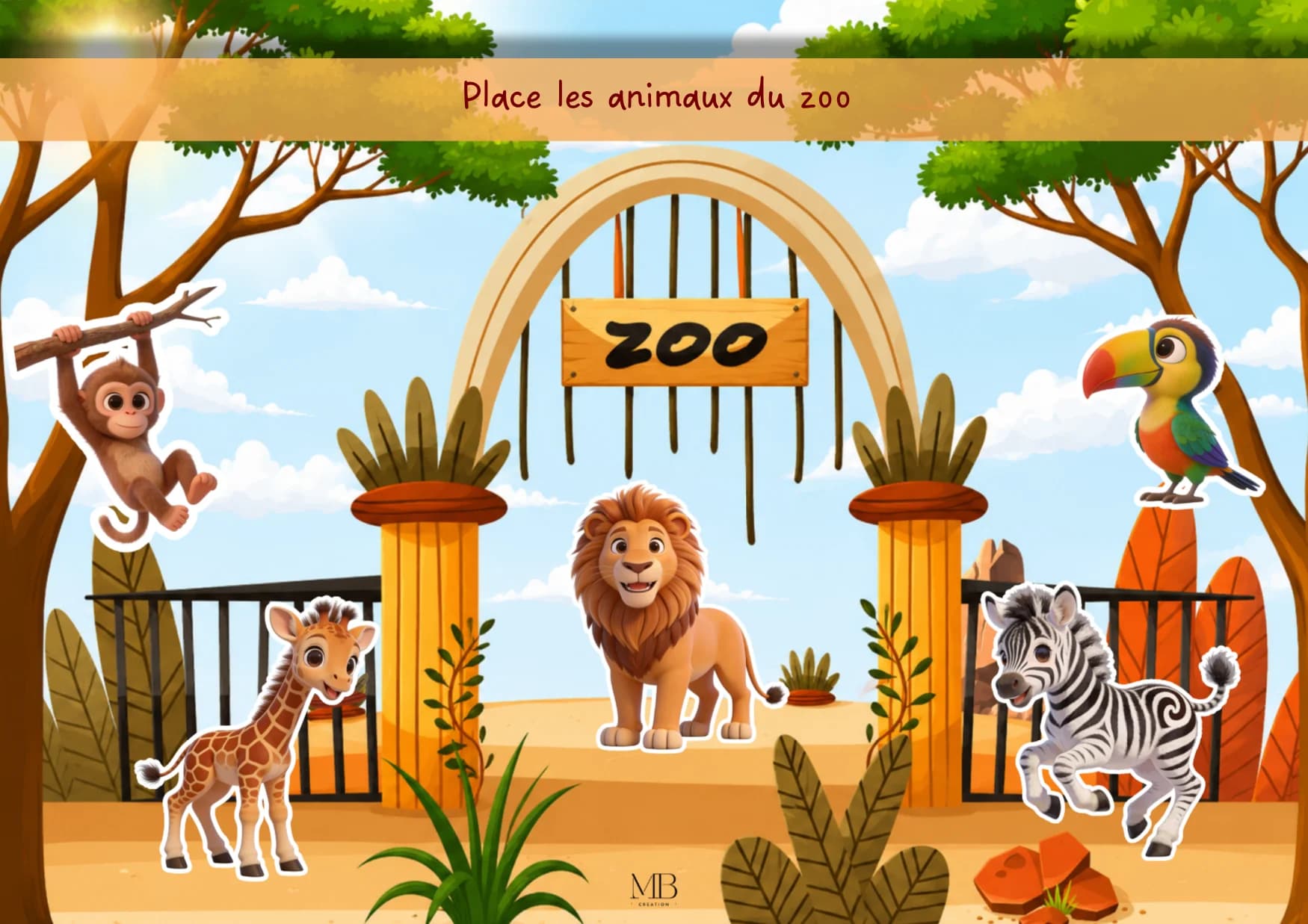 Les animaux du zoo