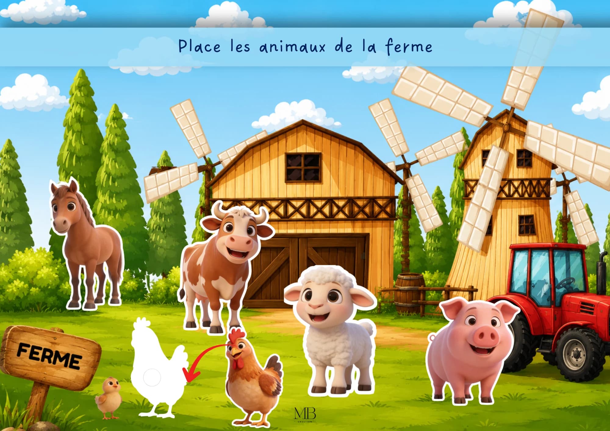 Les animaux de la ferme